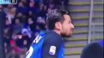 Inter - Lazio 0 - 0 - Antonio Candreva frustrated and spat to his former club fans Lazio