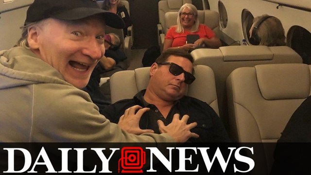 Bill Maher mocks Franken groping photo in with sleeping Saget pic