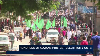 i24NEWS DESK | Hundreds of Gazans protest electricity cuts | Thursday, January 4th 2018