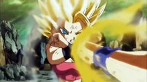 Goku Turns Into Super Saiyan 2 Against Caulifla - Dragon Ball Super Episode 113 English Sub