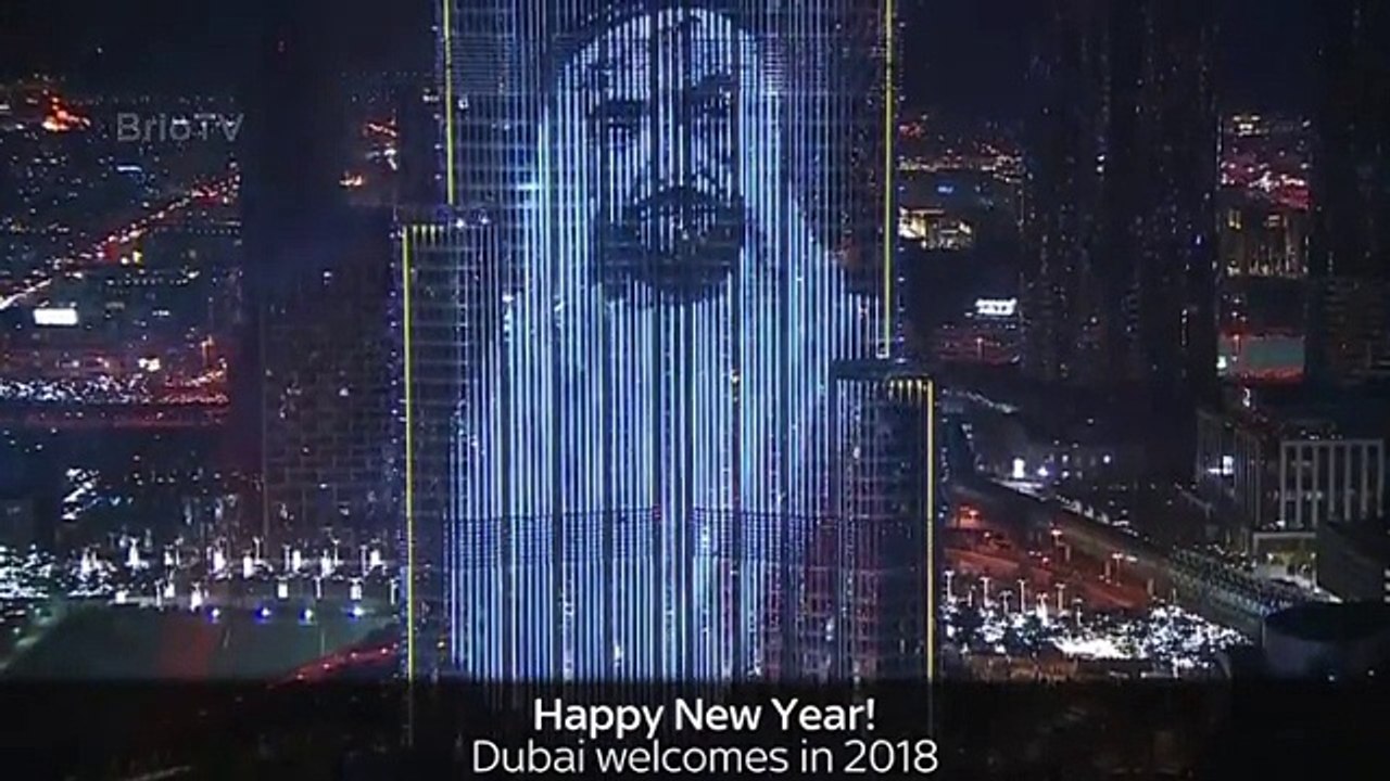 Dubai New Year's Eve 2018 - Light Show From Burj Khalifa [FULL]