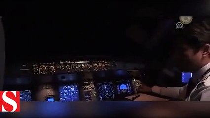 Başbakan Yıldırım'dan Havada 'Yeni Yıl' Kutlaması