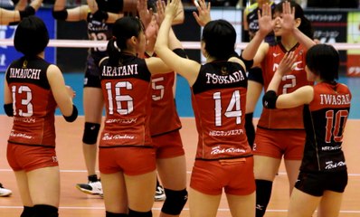 NECレッドロケッツスターティングメンバーコートイン【Vﾌﾟﾚﾐｱﾘｰｸﾞ2017-2018】2017.10.29ひたちなか市総合運動公園総合体育館