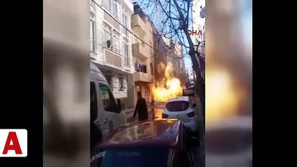 Doğalgaz borusu patladı, ortalık savaş alanına döndü!;