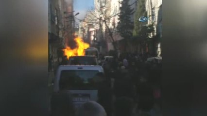 Sefaköy'de Doğalgaz Borusu Patladı