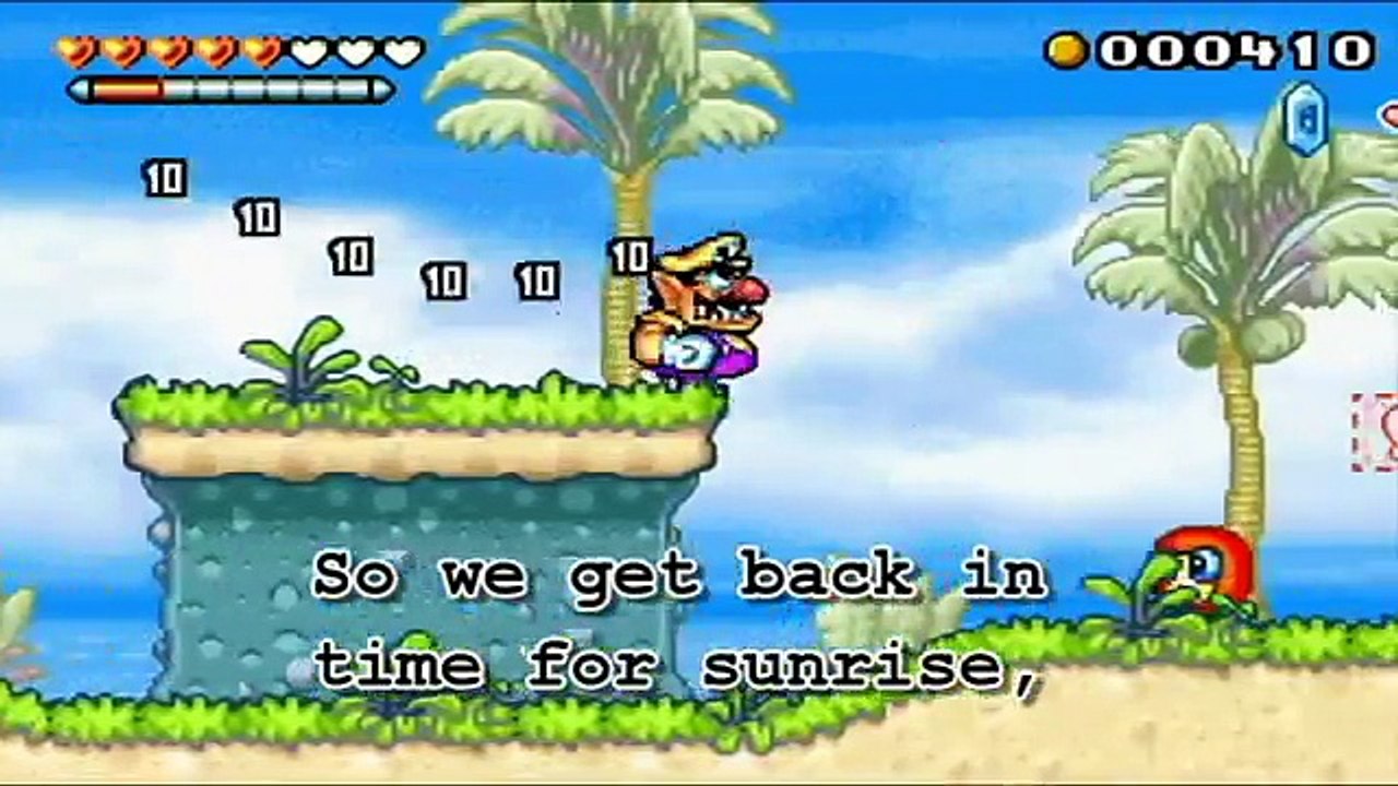 Sunny Side Up (Palm Tree Paradise) Translated Lyrics - Wario Land 4