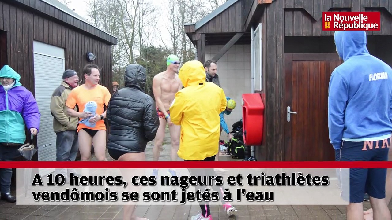 Neuf courageux bravent les éléments à l'étang de Villiers-sur-Loir