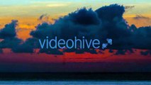 Beautiful Sunrise on the Background Sea and Clouds by Timelapse4K