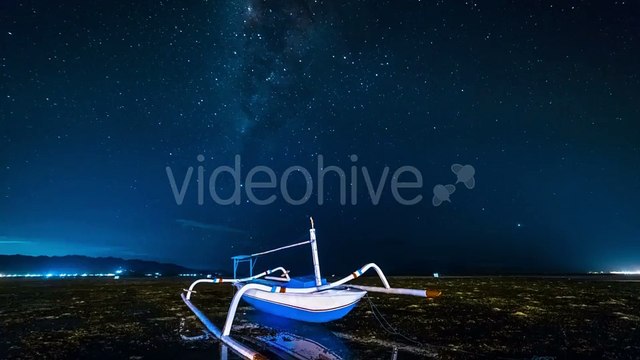 Fishing Boat Aground Against the Milky Way by Timelapse4K - Hive