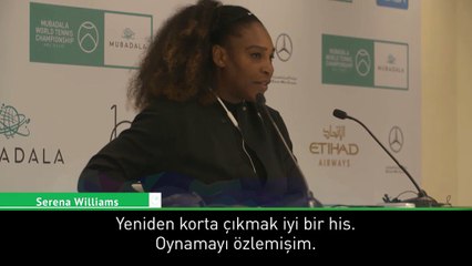 Serena Williams: Çok özlemişim