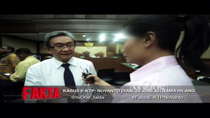 Fakta tvOne - "Kasus E-KTP: Novanto Diam, Sejumlah Nama Hilang" [Part 2]