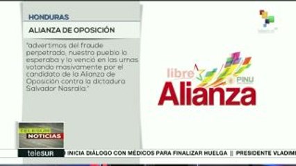 Alianza Oposición insta al pueblo Hondureño a continuar protestas