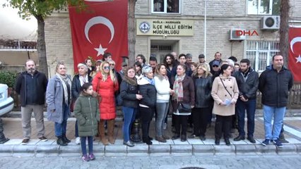 Muğla Marmaris'te 'Cemaat Yurtları Kapatılsın' Eylemi