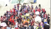 Spider-Man - SPIDER-VERSE at San Diego Comic Con - Superheroes in Real LIfe! TheSeanWardShow | Superheroes | Spiderman | Superman | Frozen Elsa | Joker