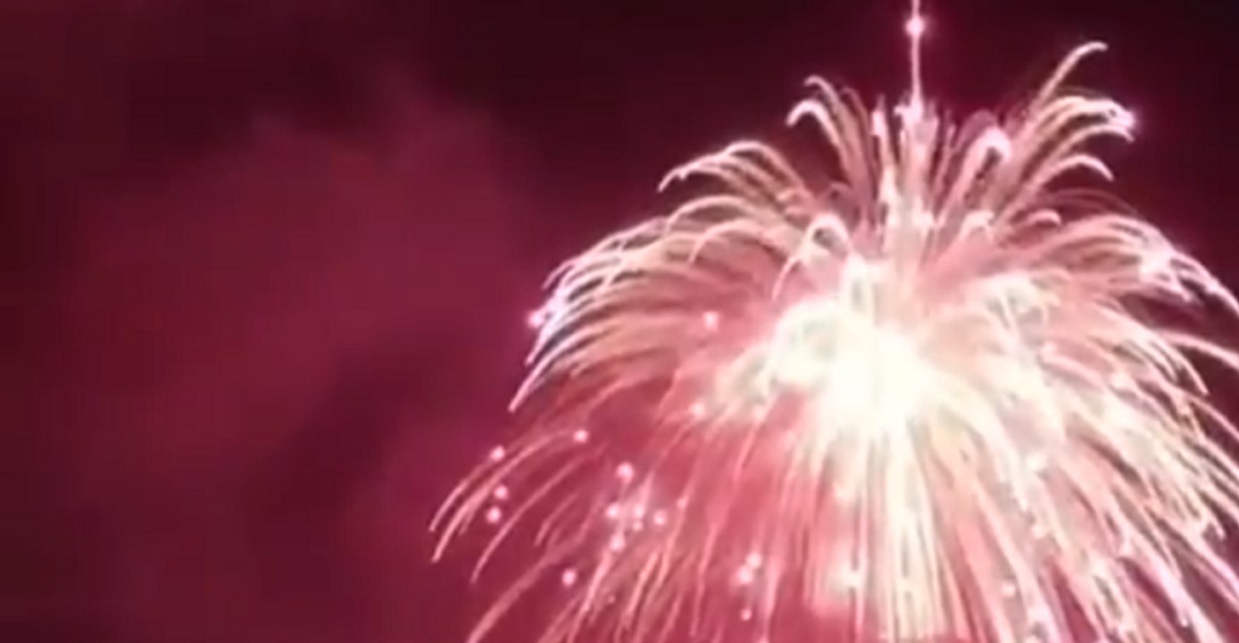 'World's Largest' Firework Explodes Over Emirates Island During New Year's Celebrations