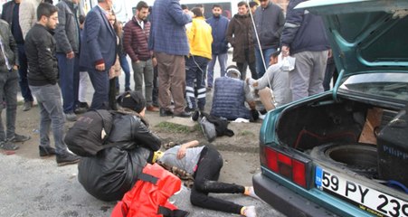 Çerkezköy'de Kırmızı Işıkta Bekleyen Araca Arkadan Çarptı, Can Pazarı Yaşandı