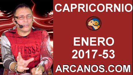 CAPRICORNIO ENERO 2018-31 Dic 2017 al 6 Ene 2018-Amor Solteros Parejas Dinero Trabajo-ARCANOS.COM