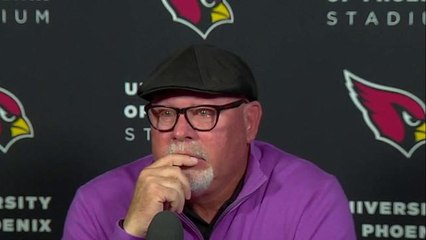 Bruce Arians says a tearful goodbye to Cardinals during press conference