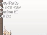 Emartbuy Set Di 10  Pesante Dovere Forte Oro Placcato 15m Cavo Dati e Ricarica Micro