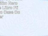 Membrane LG G5 Custodia Ultra Slim Nero Vera Pelle Libro Flip Protettivo Case Cover