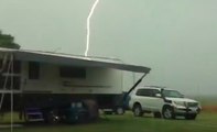 'Poo Pants' Moment as Lightning Strikes Close to Campervan