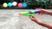Experiment Toy Gun,Diverse liquid,Water vs Balloon - Gun