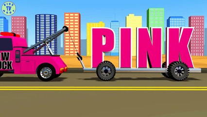 Learn Colors With Tow Truck - Funny Learning For Kids-