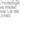Custodia LG G5 Spigen Premium Portafoglio Protettiva Wallet S Black Cover LG G5