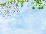 Giallo Custodia Pelle Ultra Slim per Microsoft Lumia 640 4G smartphone  Flip Case Funda