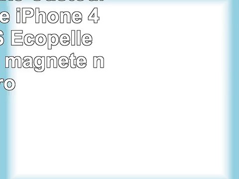 Doupi Deluxe Custodia per Apple iPhone 4 iPhone 4S Ecopelle Chiusura a magnete nero