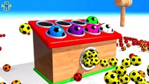 ⚽ Learn Colors For Kids - Wooden Box and Colored Balls To Learn Colors For Children Babies-4Qs