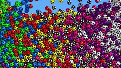 Learn Colors For Kids Children Babies with Colored Soccer Balls-lPBbQwiC