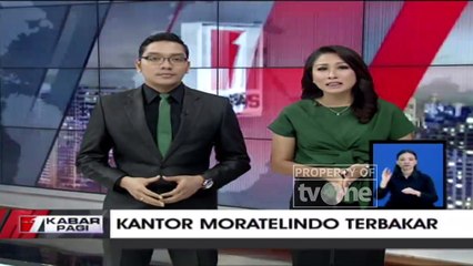 Diduga Akibat Korsleting Listrik, Kantor Moratelindo di Kawasan Menteng Terbakar