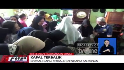 Korban Kapal Terbalik di Bulungan Mendapat Santunan Dari Asuransi