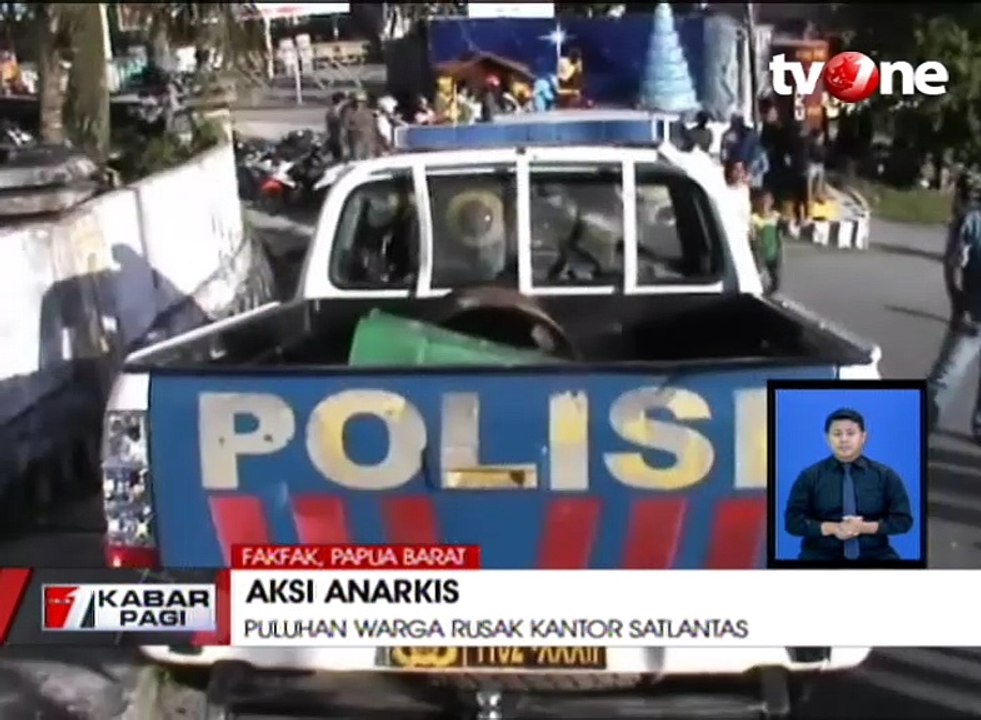 Kantor Satlantas Dirusak Warga