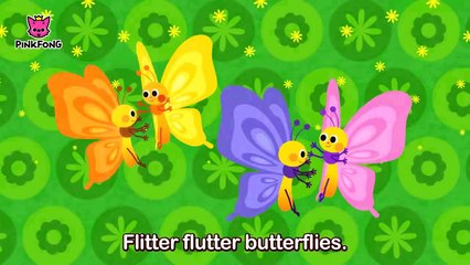 Flitter-Flutter Butterflies _ Bug Songs _ Pinkfong Songs for Children-l1B49e