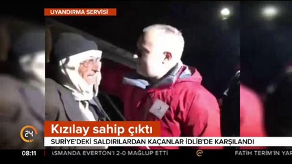 Kızılay Genel Başkanı, İdlib kırsalındaki Suriyelileri ziyaret etti