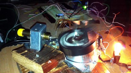 Old Video - Optically Triggered Solenoid Motor Prototype Version 1