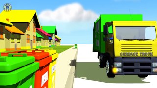 GARBAGE TRUCK - glass, metal, plastic segregation for kids-kB4KoEIzgI