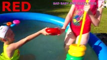Bad kid Steals Stacking Ring Toy in Pool,