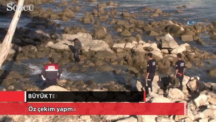 Öz çekim yapmak isterken boğuluyordu