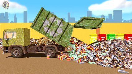 Garbage Truck - Car Wash - Vehicles For Kids