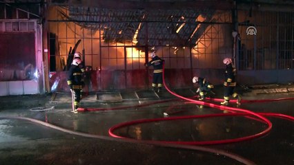 Mobilya dekorasyon atölyesinde çıkan yangın 4 iş yerine zarar verdi - KONYA