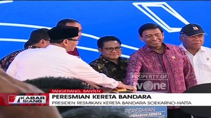 Hari ini Presiden Jokowi Melakukan Peresmian Pengoperasian Kereta Bandara