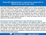 China LED Lighting Market Size Volume Share by Applications Companies
