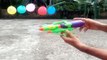 Experiment Toy Gun,Diverse liquid,Water vs Balloon - Gun Balloon Trick Sho