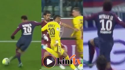 Rabona, sepakan percuma dan gol luar biasa dari Neymar