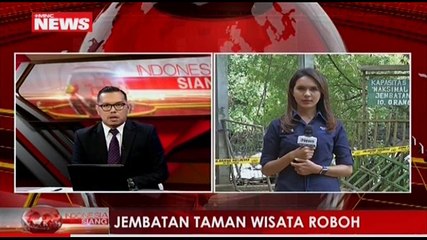 Diduga Kelebihan Muatan, Jembatan Gantung di Objek Wisata Penangkaran Rusa Bogor Roboh