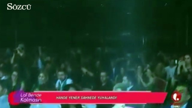 Hande Yener sahnede yuhalandı