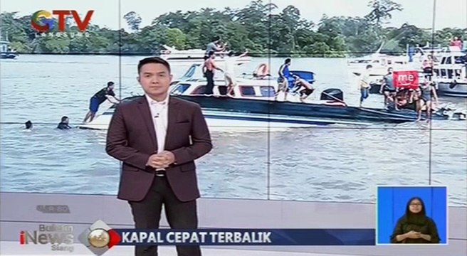 Rekaman Detik-Detik Kapal Cepat Terbalik Akibat Kelebihan Kapasitas